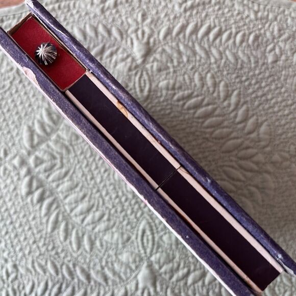 Vintage Match Holders 2 Ceramic Porcelain Hand Painted Tile Tops - Picture 7 of 16